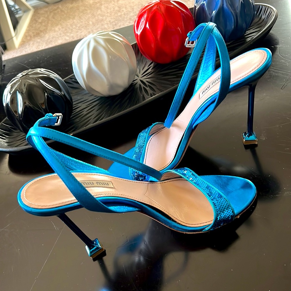 Miu Miu Blue heels